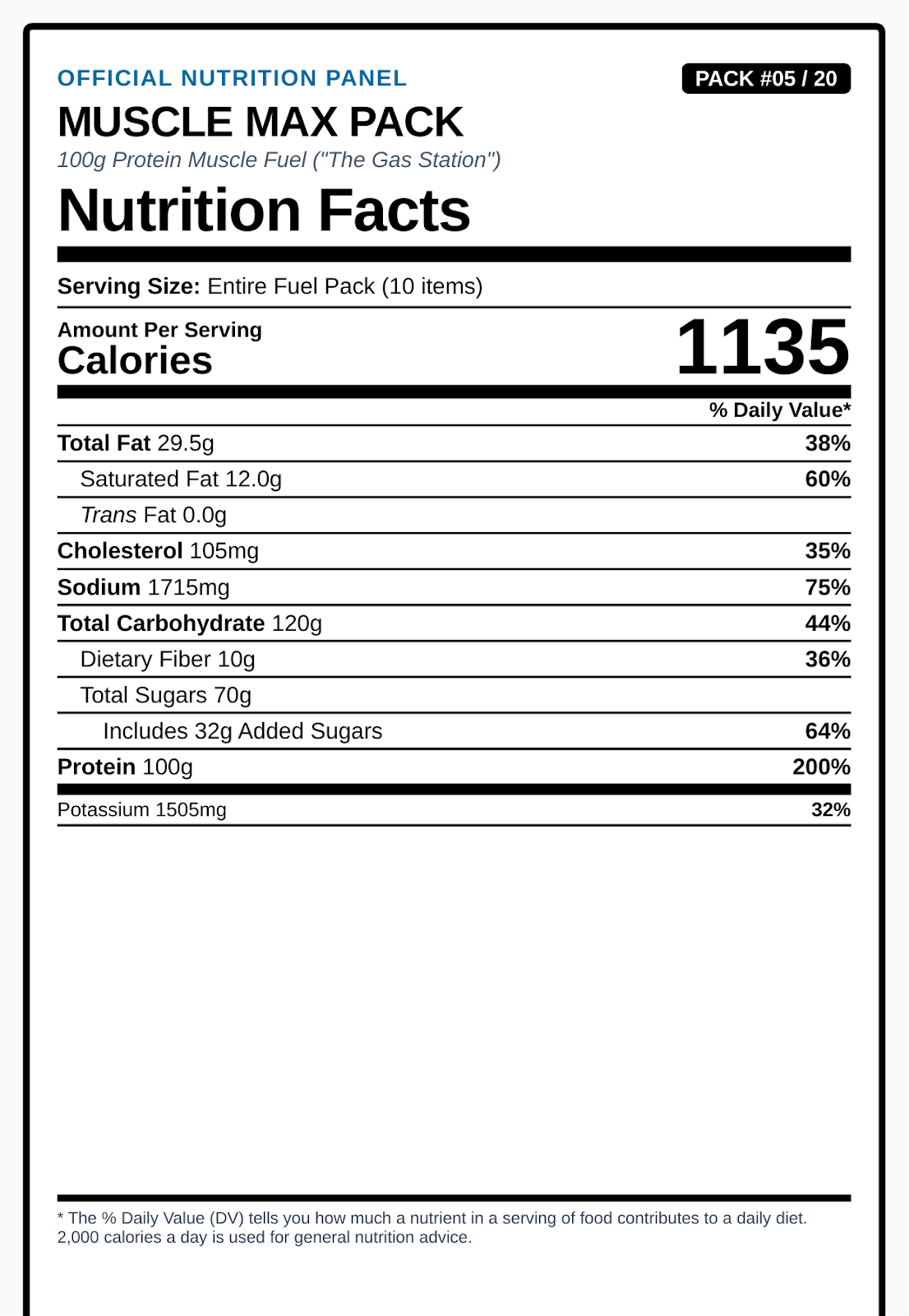 Muscle Max Pack (100g protein,designed to build muscle)